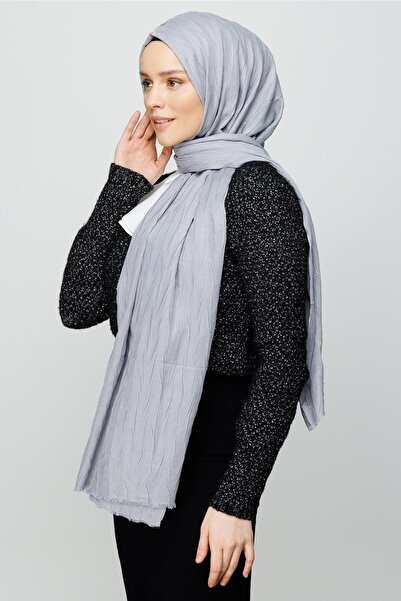 Mooncorn Şal din bambus plisat argintiu