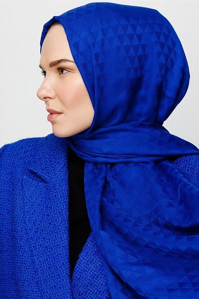 Mooncorn Σαλιάρα Saks Blue Prism Pattern Βαμβακερή ζακάρ