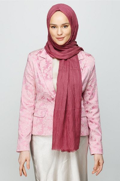 Mooncorn Σαλιάρα από πλισέ μπαμπού Dusty Rose