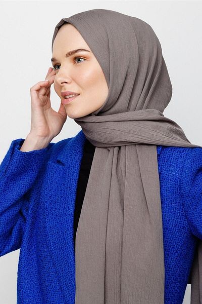 Mooncorn Μεταξωτό σάλι Anthracite Crinkle Medina