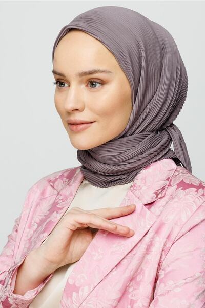 Mooncorn Smoke Pleated Scarf