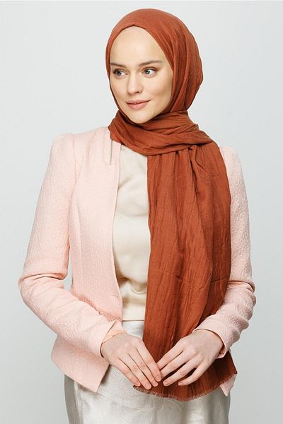 Mooncorn Red Brown Bamboo Shawl