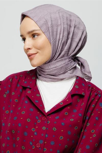 Mooncorn Lavender Gray Pleated Bamboo Scarf