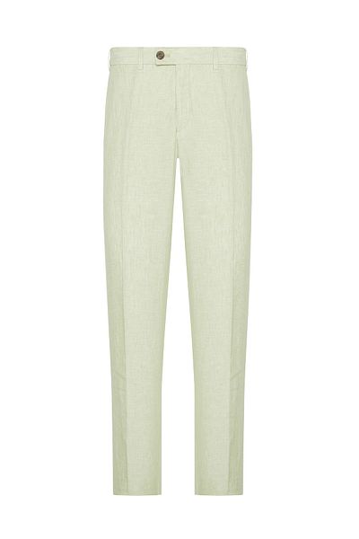 Hiltl Green Pure Linen - Chino Mint Slim Fit Trousers