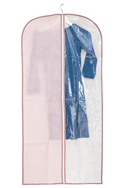 DECODEMA Pencereli Fermuarlı Elbise Askı Kılıfı Kumaş Maxi Boy