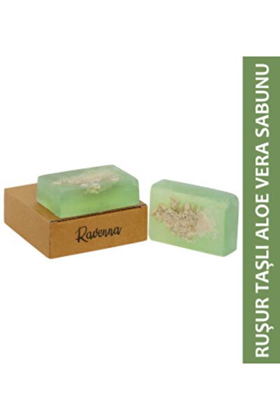 RAVENNA Doğal El Yapımı Ruşur Taşlı El Yapımı Aloe Vera Sabunu 120 Gram