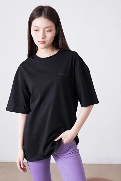 Machetta Μπλουζάκι με λαιμόκοψη Plus Size Essentials Small printed Cotton Oversize Crew Neck T-shirt