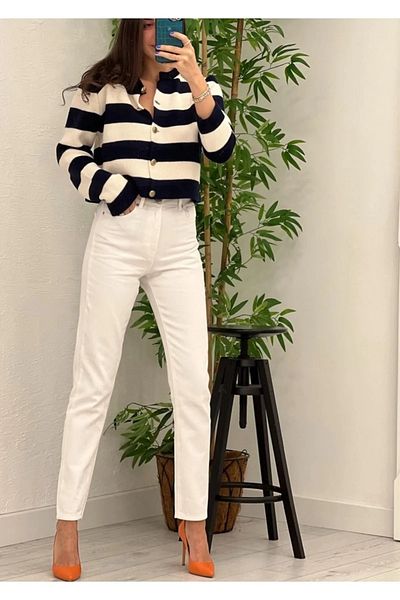 Geppetto Ψηλόμεσο Skinny Leg - Cotton Mom Slim Jean Jeans