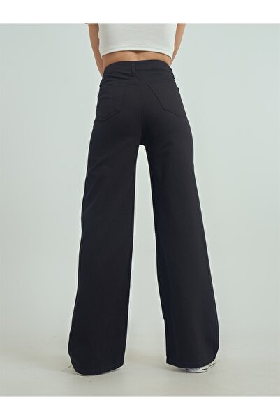 Geppetto Μαύρο γυναικείο φαρδύ τζιν - Ο πιο όμορφος τόνος, Colorfast Loose Jean