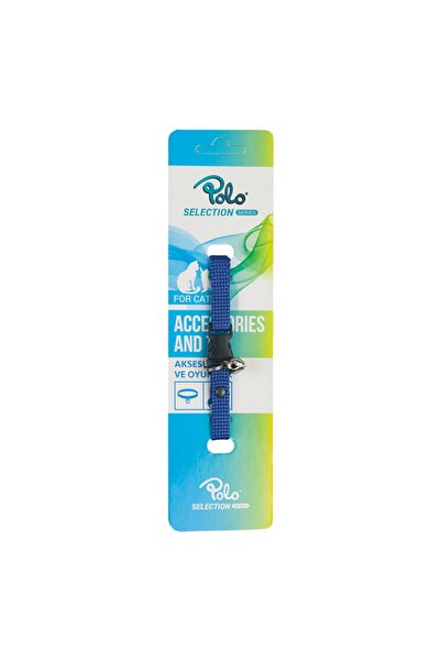 Polo طوق قطة مع جرس أزرق