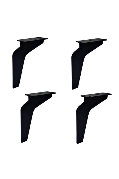 EYM 4 Bucăți Eagle Foot Metal 17 Cm Negru Mat Mobilier Picior Scaun