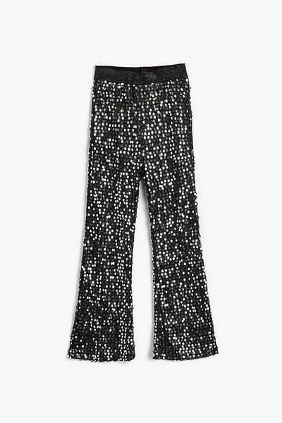 Koton Schwarze Mädchenjeans 3WKG40273AK