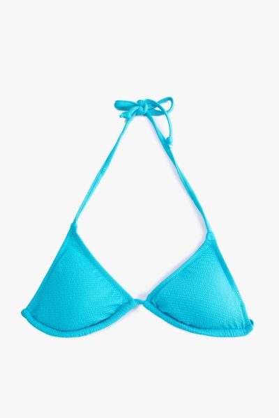 Buy DAGİ Blue Triangle Bikini Tops, Animal Printed, Removable Padding,  Non-wired, Swimwear for Women 2024 Online