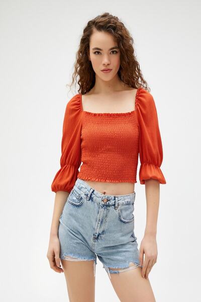 Koton Dámské oranžové tričko