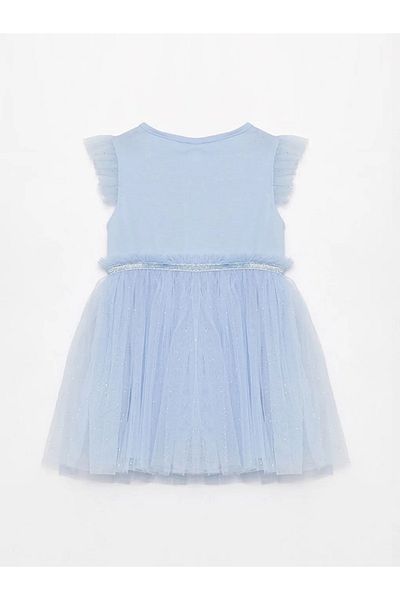 LC Waikiki Lcw Baby Crew Neck Frozen Printed Baby Girl Dress