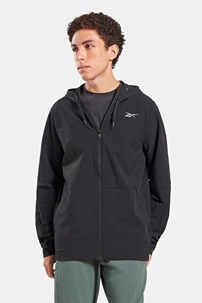 Reebok Top de trening pentru bărbați Woven Fz Black
