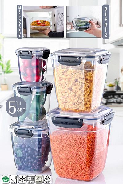 Nandy Home Microwave Suitable 5 Liter Master Square Storage Container
