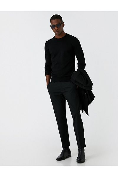 Koton Basic Knitwear Sweater Crew Neck