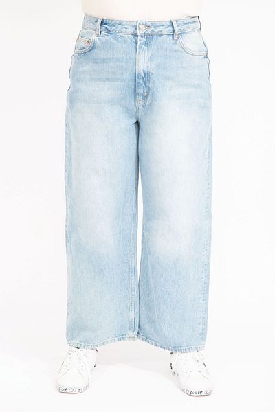 Şans Women's Plus Size Blue Wash Effect Jeans 65n35404
