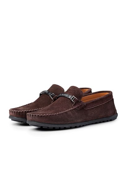 Ducavelli Halb Γνήσιο Δερμάτινο Ανδρικά Παπούτσια Casual, Παπούτσια Loafer, Light Shoes, Loafers με πόρπες, Suede Loafers