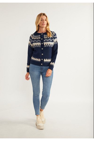 USHA MAVIİ ETİKET Strickjacke fenia