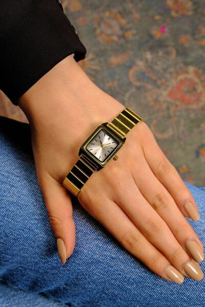 pierrose مربع الصلب حالة الذهب اللون الصلب الحبل الحد الأدنى الرجعية خمر المو...