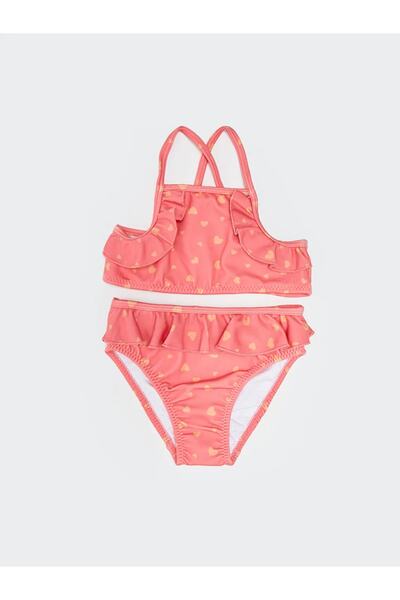 LC Waikiki Lcw Eco Flexible Fabric Baby Girl Bikini Set