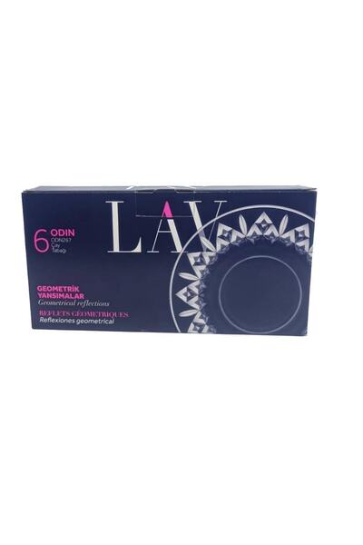 Emr züccaciye Lav Odin Çay Seti Çay Takımı - 24 Parça Çay Bardağı Takımı Tabağı 12 Kişilik