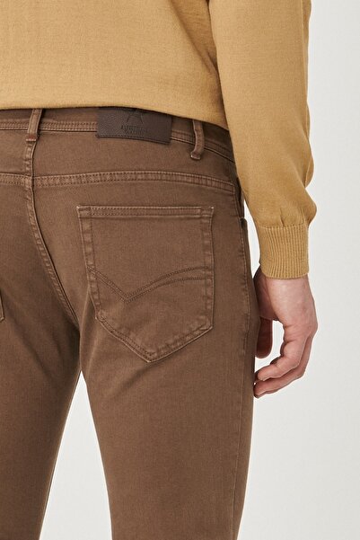 ALTINYILDIZ CLASSICS Erkek Vizon 360 Derece Her Yöne Esneyen Slim Fit Dar Kesim Pamuklu Esnek Rahat Pantolon