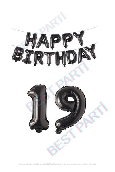 BEST PARTİ DOĞUM GÜNÜ PARTİ SÜSLERİ مجموعة بالونات وأرقام من الفويل باللون ال...