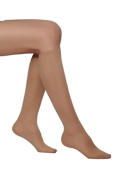 Daymod 3 Ζεύγη Γυναικείες κάλτσες Comfort 50 Τζιν ελαστικές-Σφιχτές λεπτές καραμέλες κάτω από το γόνατο