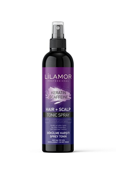 Lilamor Keratin+argan+biotin & Caffeine Dökülme Karşıtı Hızlı Uzamaya Yardımcı Tonik Sprey 250 Ml X3 Adet