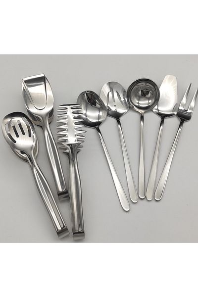 BRONDOFF Steel 8 Piece Table Sauce Set