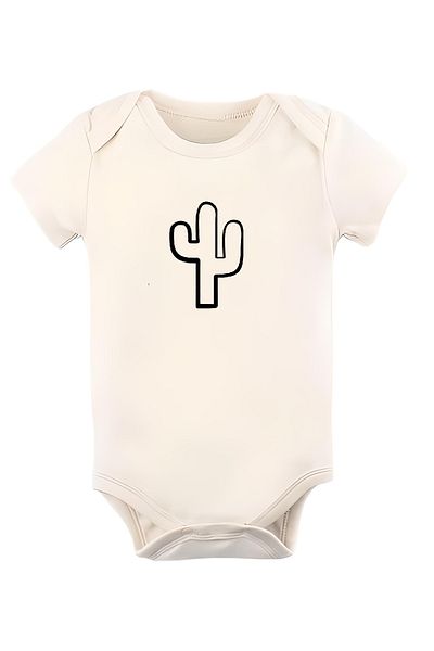 GREY Baby Bodysuit / Baby Bodysuit / Half Sleeve Baby Bodysuit / Printed Baby Bodysuit