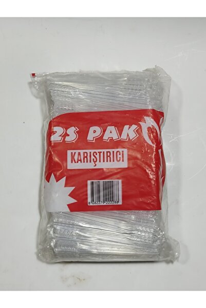 abnturk Sağlıklı Özel Üretim 250 Adet Plastik Çay Kahve Karıştırıcı Paketi Bü...