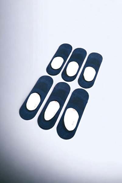 AYMETA TİCARET Мъжки комплект от 6 чифта неплъзгащи се силиконови невидими балерини