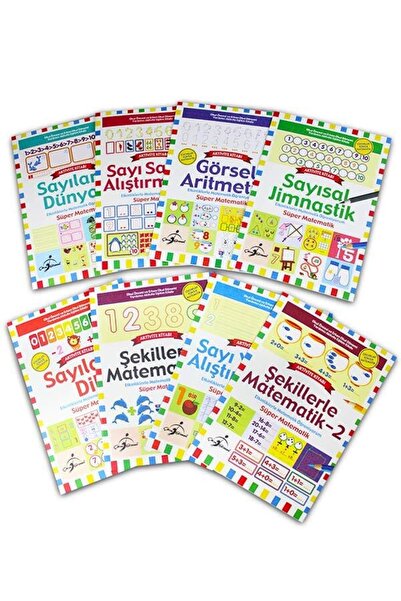 Çocuk Gezegeni Süper Matematik - Etkinliklerle Matematik Öğreniyorum - 8 Kitap -