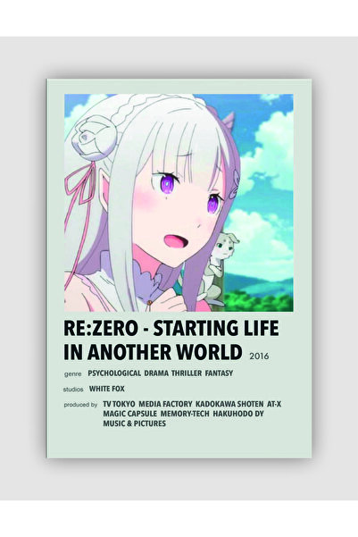 fırsatlar diyarı Re: Zero-starting Life In Another World Anime Info Card Bilg...