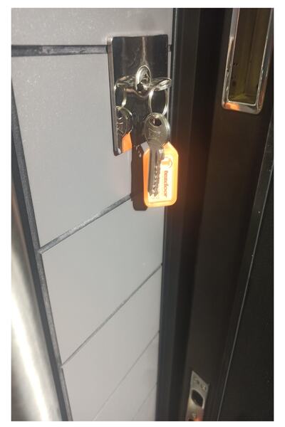 tezwood ahşap kapı sanayi Celik Kapı Tırnaklı Sistem Kale Kilitli Çelik Kapı Siyah Statik Kasalı Antrasit Düz Model Sol Açılım