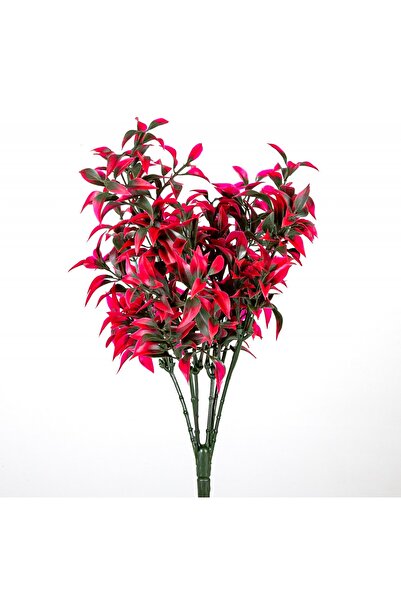 Herdekora نبات الشاي الاصطناعي احمر 35 سم. حماية من الأشعة فوق البنفسجية - مت...