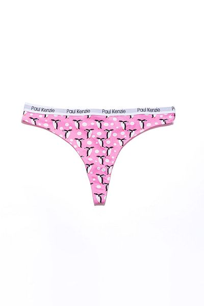 Paul Kenzie Unique Effect Patterned Women's String Panties - Penguin