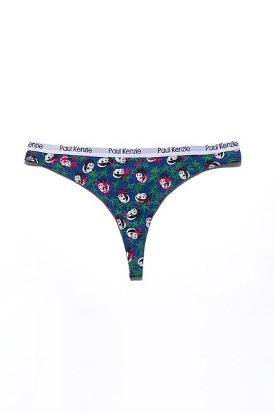 Paul Kenzie Unique Effect Patterned Women's String Panties - Panda