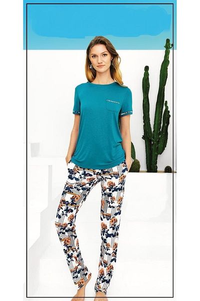 BLUE DREAM 4047 Set de pijamale modal pentru femei