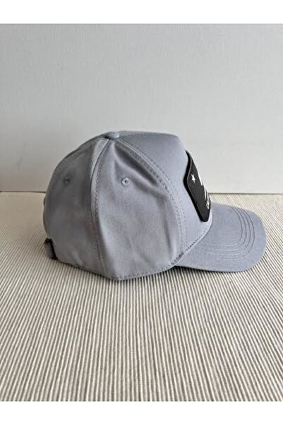 CosmoOutlet California Republic Adjustable Unisex Gray Hat with Removable Logo