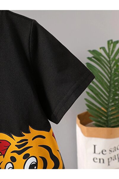 LePold Σετ μπλουζάκι και σορτς για αγόρι με σχέδιο Tiger