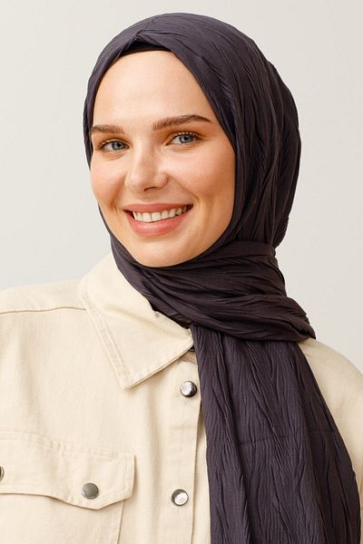 Mooncorn Smoked Pleated Bamboo Shawl