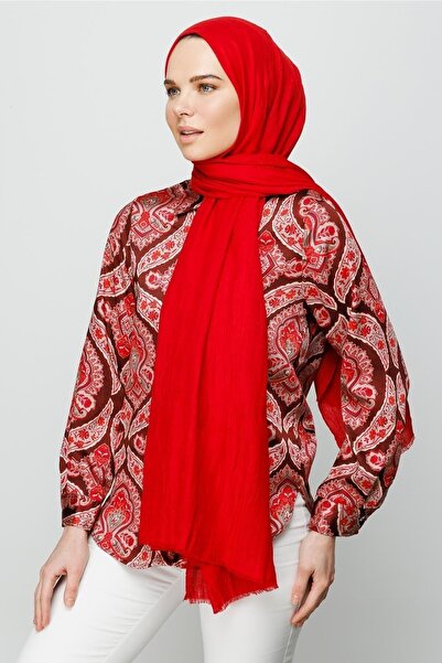 Mooncorn Red Bamboo Shawl