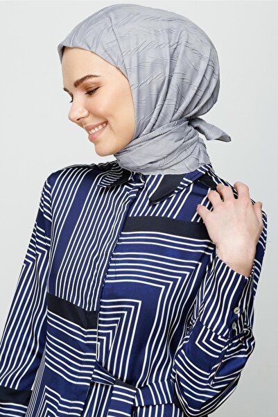 Mooncorn Eșarfă din bambus plisată argintie