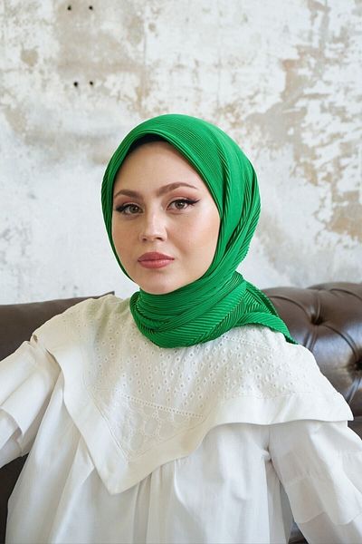 Mooncorn Φουλάρι Benetton Πράσινο Πλισε
