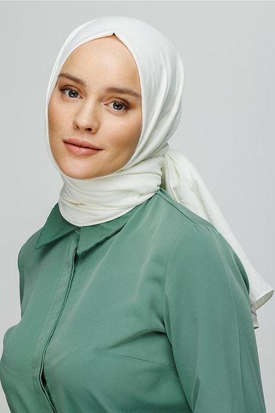 Mooncorn Ecru Cotton Shawl